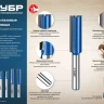 ЗУБР 12 x 30 мм, хвостовик 8 мм, фреза пазовая прямая с нижними подрезателями, Профессионал (28755-12-30) купить в Тюмени