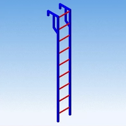 Лестница навесная алюминиевая для полувагонов УСЦ ЛНАп-3,0 купить в Тюмени