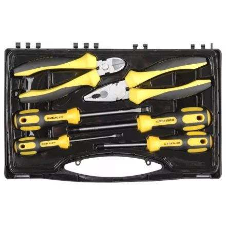 Набор слесарно-монтажного инструмента STAYER &quot;PROFI&quot; ULTRA: 4 отвертки, плоскогубцы и бокорезы, 6 предмета 2202-H6 купить в Тюмени