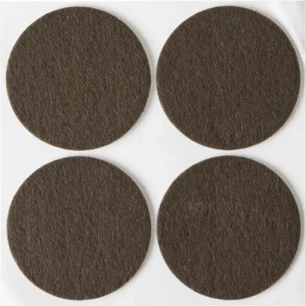 Накладки STAYER &quot;COMFORT&quot; на мебельные ножки, самоклеящиеся, фетровые, коричневые, круглые - диаметр 50 мм, 4 шт 40910-50 купить в Тюмени