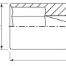 Головка торцевая глубокая 1/2"DR 15 мм S04HD4115 Jonnesway 47238 купить в Тюмени