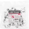 Скобы СВЕТОЗАР металлические D25мм, двухлапковые, для крепления металлорукава d=20мм, 50шт 60212-20-50 купить в Тюмени