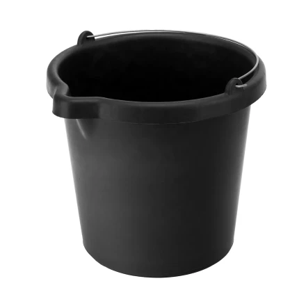 Ведро строительное пластмассовое, 12 л, высокопрочное с носиком Сибртех 81478 купить в Тюмени