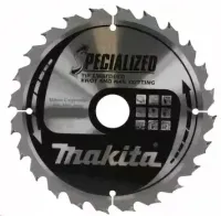 Диск пильный Makita, х165х20х2,0мм,24 зуб,для дерева с гвоздями B-29175