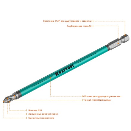 Биты KRAFTOOL OPTIMUM PH 26122-2-150-5 купить в Тюмени