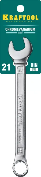 Ключи комбинированные KRAFTOOL, Cr-V, DIN 3113 27079-21 купить в Тюмени