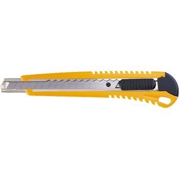 Нож,9 мм, выдвижное лезвие, металлическая направляющая  SPARTA 78971 купить в Тюмени