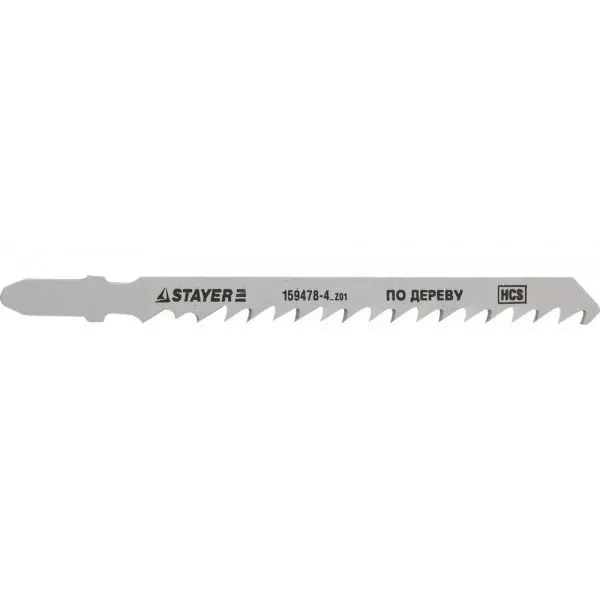 Полотна STAYER "STANDARD", T144D, для эл/лобзика, HCS, по дереву, фанере, быстрый рез, EU-хвост., шаг 4мм, 74мм, 2шт 159478-4_z01 купить в Тюмени