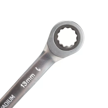 Набор гаечных комбинированных трещоточных ключей КВТ НТК-8 (8–19 мм), 8 шт. (91949) купить в Тюмени