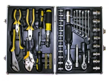 Набор инструмента 59 предметов алюминиевый кейс 57055 купить в Тюмени