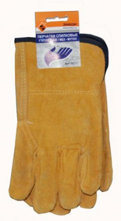 Перчатки спилковые Энкор мех мутон 58731 купить в Тюмени