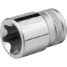 Торцовая головка KRAFTOOL "INDUSTRIE QUALITAT", Cr-V, внешний TORX, хромосатинированная, 1/2", Е 20 27810-20_z01 купить в Тюмени
