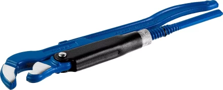 Ключ трубный рычажный ЗУБР &quot;ПРОФЕССИОНАЛ&quot;, тип &quot;S&quot;, изогнутые губки для труднодоступ мест, цельнокованный, Сr-V, № 0, 1/2&quot; 27336-0_z01 купить в Тюмени