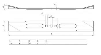 Нож для газонокосилки KRONWERK EGC-1500 370х45х2,5мм KRONWERK 96337 купить в Тюмени