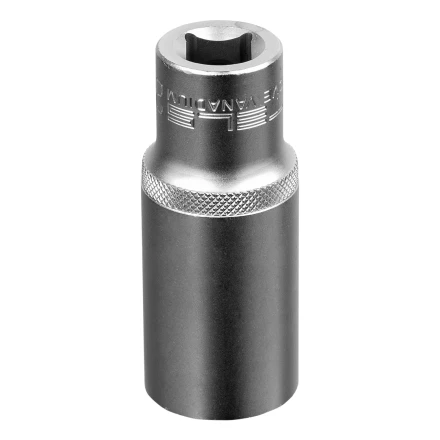 Головка торцевая удлиненная, 24 мм, шестигранная, CrV, под квадрат 1/2 Stels 13883 купить в Тюмени