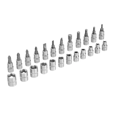 Набор инструментов Сибртех 13392, 1/4&quot;, пластиковый кейс, 29 предметов купить в Тюмени