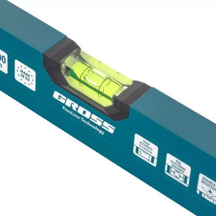 Уровень алюминиевый 1500 мм 2 глазка Handwerker Gross 33905 купить в Тюмени