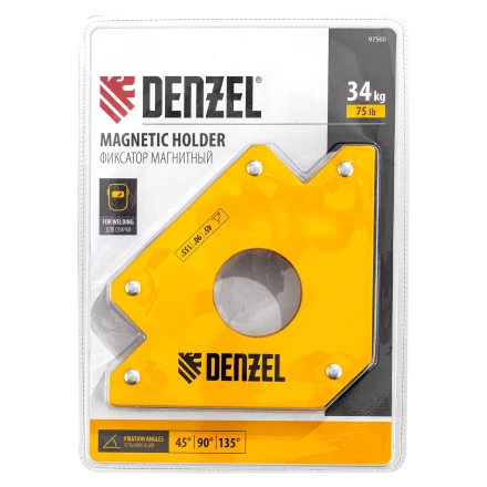 Фиксатор магнитный для сварочных работ усилие 75 LB Denzel 97560 купить в Тюмени