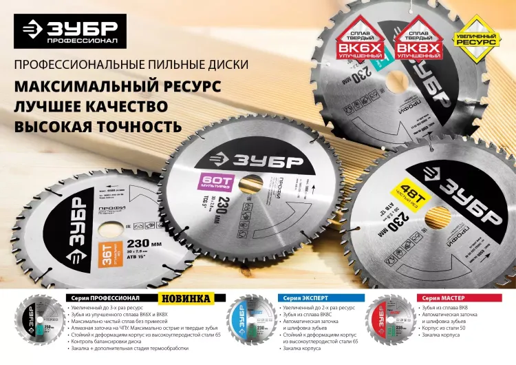 Диск пильный ЗУБР "ПРОФИ" "Чистый рез" по дереву, 48Т, 185х20мм 36852-185-20-48 купить в Тюмени