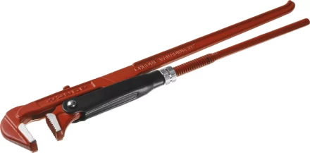 Ключ трубный ЗУБР &quot;МАСТЕР&quot; рычажный, прямые губки, цельнокованный, № 2, 1.5&quot; 27314-2 купить в Тюмени