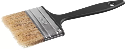 Кисть плоская СИБИН, пластиковая ручка, светлая щетина, 75мм 01008-075 купить в Тюмени