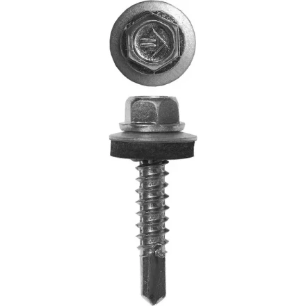 Саморезы ЗУБР &quot;ПРОФЕССИОНАЛ&quot; оцинков., для крепл. кров. матер. к металл. констр., 5.5x38мм, 1500шт 4-300310-55-038 купить в Тюмени