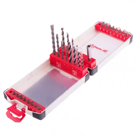 Набор сверл комбинированный сверла по металлу 1-6 мм бетону 4-8 мм дереву 3-6 мм биты 16 шт адаптер 32 предмета Pro Matrix 725632 купить в Тюмени