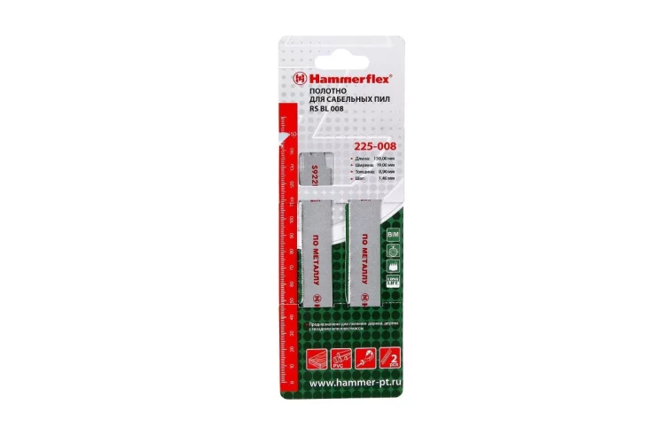 Полотно для сабельной пилы HAMMER 150мм, TPI 18, BIM, 2шт/уп (Flex 225-008) купить в Тюмени