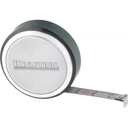 Рулетка KRAFTOOL, SuperKompakt, корпус из нержавеющей стали, 2мх8мм 34147-02 купить в Тюмени