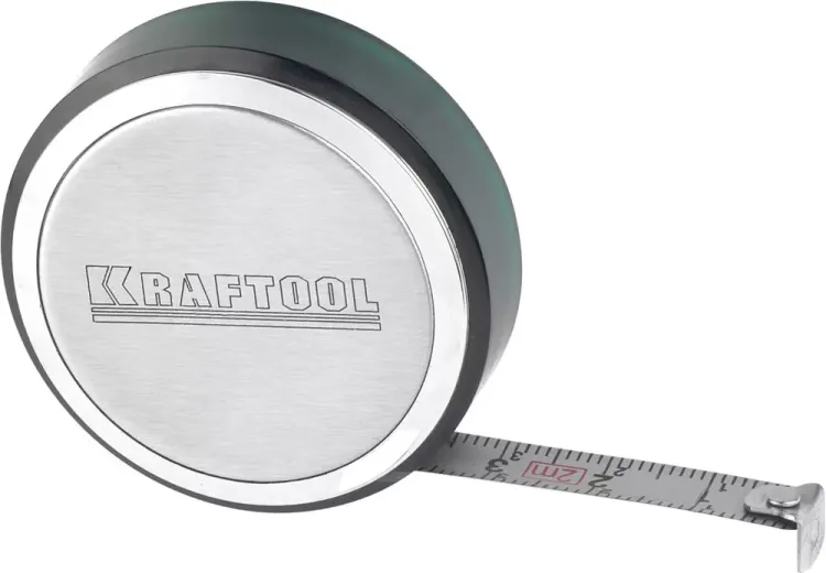 Рулетка KRAFTOOL, SuperKompakt, корпус из нержавеющей стали, 2мх8мм 34147-02 купить в Тюмени