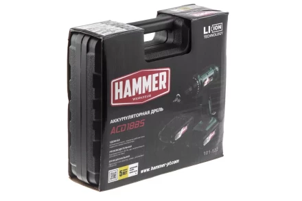 Дрель аккумуляторная HAMMER ACD18BS купить в Тюмени