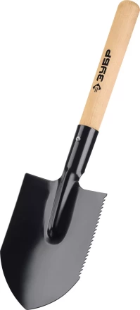 ЗУБР МАСТЕР, 210х154х550мм, полотно 1.5мм, закалено, дерев. черенок высш. сорт, туристическая лопата (39571) купить в Тюмени