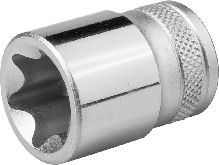 Торцовая головка KRAFTOOL "INDUSTRIE QUALITAT", Cr-V, внешний TORX, хромосатинированная, 1/2", Е 24 27810-24_z01 купить в Тюмени