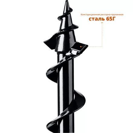 ЗУБР d 60 мм, грунт, шнек для мотобуров (7051-6) купить в Тюмени