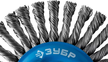 ЗУБР "ПРОФЕССИОНАЛ". Щетка дисковая для УШМ, плетеные пучки стальной проволоки 0,5мм, 115ммхМ14 35192-115_z02 купить в Тюмени