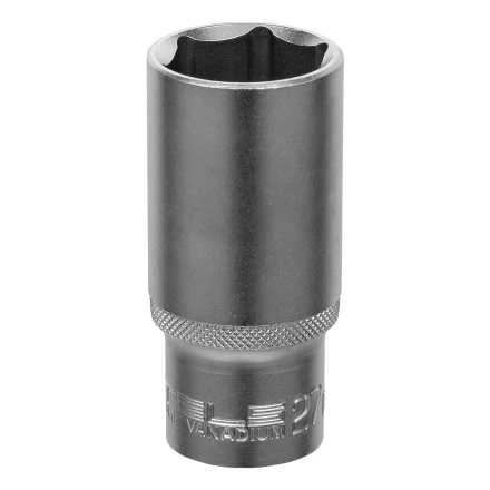 Головка торцевая удлиненная, 27 мм, шестигранная, CrV, под квадрат 1/2 Stels 13884 купить в Тюмени