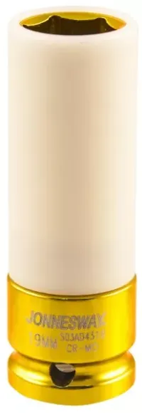 Головка ударная шестигранная 1/2" М19 для л/с дисков S03АD4319 Jonnesway 99428