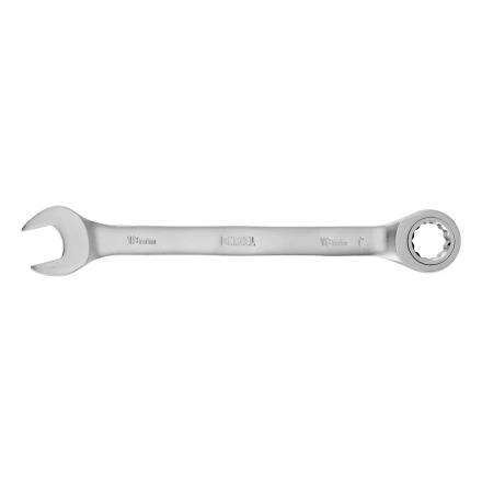 Ключ комбинированный трещоточный, 18 мм, CrV, матовый хром// Denzel 14712 купить в Тюмени