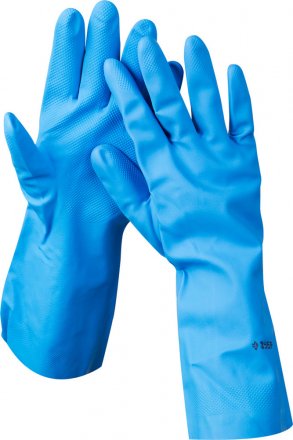 Перчатки ЗУБР нитриловые, повышенной прочности, с х/б напылением, размер L 11255-L купить в Тюмени