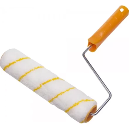 Валик GIRPAINT ПОЛИАКРИЛ малярный в сборе, ворс 12мм, бюгель 6мм, 40х240мм, STAYER Master 0315-24 купить в Тюмени