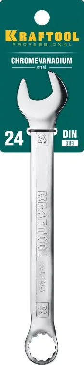 Ключи комбинированные KRAFTOOL, Cr-V, DIN 3113 27079-24 купить в Тюмени