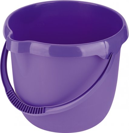 Ведро пластмассовое круглое 12л, фиолетовое ТМ Elfe 92957 купить в Тюмени