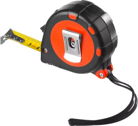 Рулетка MIRAX, 3 стопора, двухкомпонентный пластиковый корпус, 5мх19мм 34013-05-19 купить в Тюмени