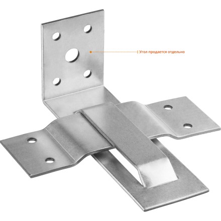 ЗУБР СОС-2.0, 40 x 120 (60) x 2 мм, пластина, скользящая опора для стропил (310166-060) купить в Тюмени