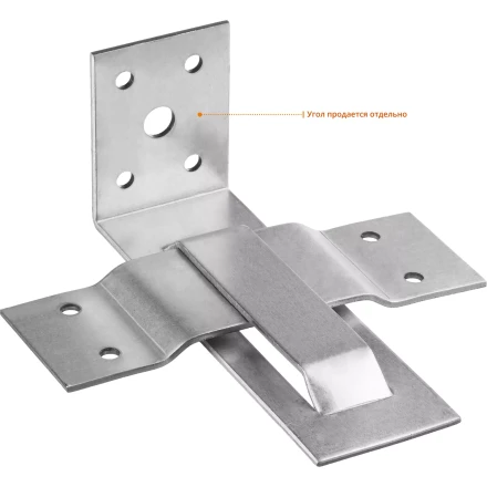 ЗУБР СОС-2.0, 40 x 120 (60) x 2 мм, пластина, скользящая опора для стропил (310166-060) купить в Тюмени