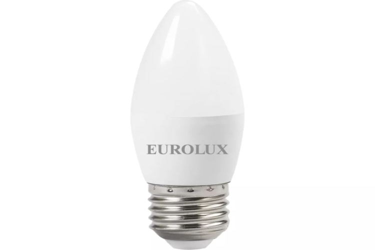 Лампа светодиодная EUROLUX LL-E-C37-6W-230-2,7K-E27 76/2/9 купить в Тюмени