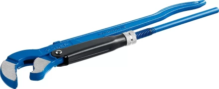 Ключ трубный рычажный ЗУБР &quot;ПРОФЕССИОНАЛ&quot;, тип &quot;S&quot;, изогнутые губки для труднодоступ мест, цельнокованный, Сr-V, № 2, 1,5&quot; 27336-2_z01 купить в Тюмени