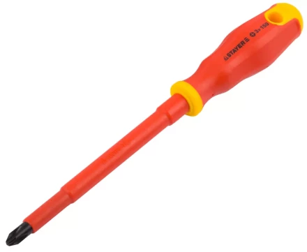 Отвертка STAYER "PROFI" "ELECTRO" диэлектрическая до 1000В, двухкомп рукоятка, PH № 3 х 150мм 25142-3-15_z01 купить в Тюмени