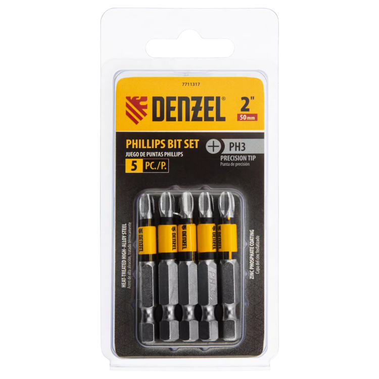Бита PH3x50, 5 шт. Denzel 7711317 купить в Тюмени