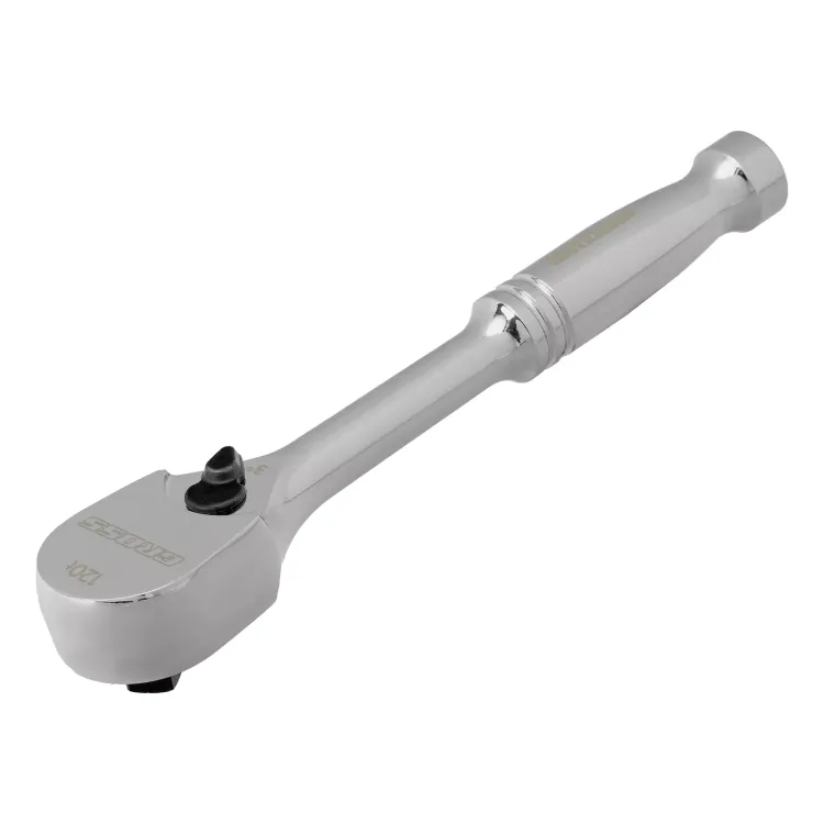 Ключ-трещотка 1/4" Gross 14050, CrV, 120 зубьев, цельнометаллический, хром купить в Тюмени